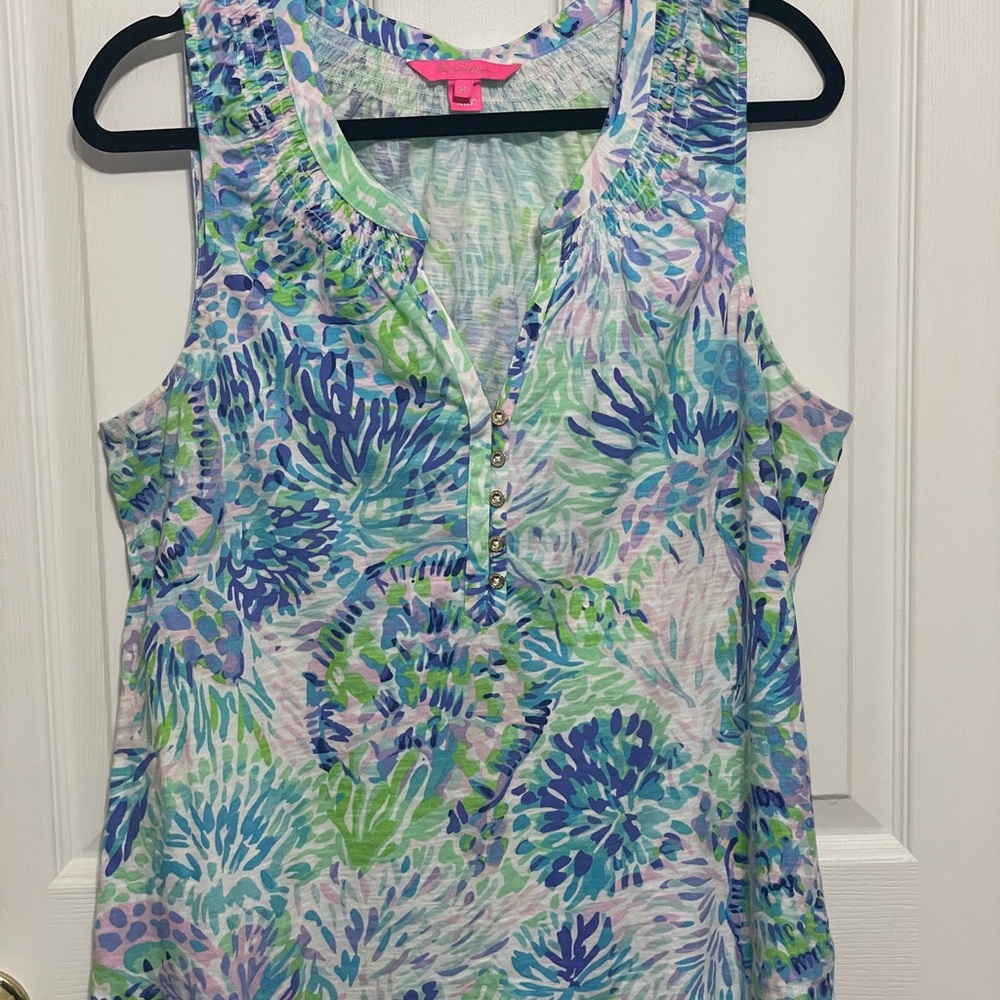 EUC Lilly Pulitzer XL Essie Tank